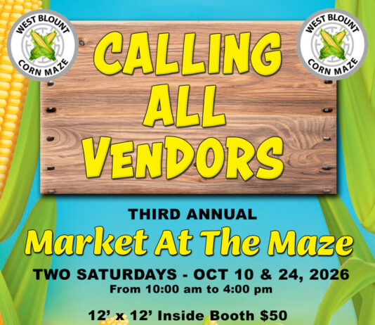 West Blount 2026 Market at the Maze accepting vendor applications