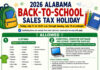 Alabama Back-to-School Sales Tax Holiday set for July 17-19