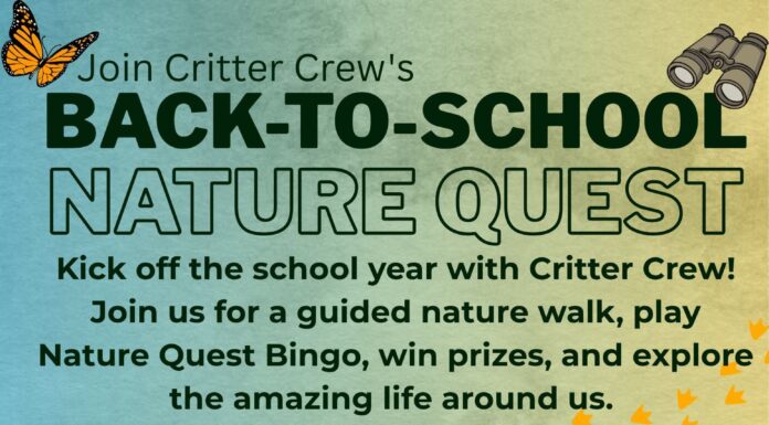 Critter Crew Back-to-School Nature Quest happening Aug. 1