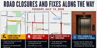 Road Closures and Service Notice Tuesday, July 14