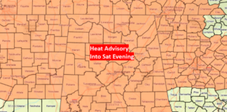 Heat Advisory Continues with a Few Severe Storms Possible