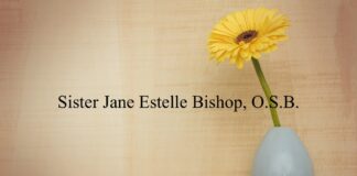 Obituary: Sister Jane Estelle Bishop, O.S.B.