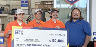 WSCC wins $50K as runner-up in Project MFG National Advanced Manufacturing Championship Â