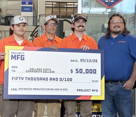 WSCC wins $50K as runner-up in Project MFG National Advanced Manufacturing Championship