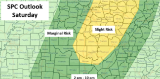 A Few Strong To Severe Storms Possible Saturday