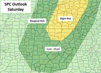 A Few Strong To Severe Storms Possible Saturday