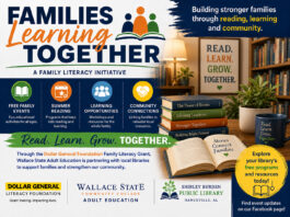 Wallace State grant connects families with literacy programs at local libraries