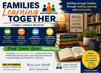 Wallace State grant connects families with literacy programs at local libraries