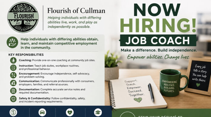 Flourish of Cullman accepting applications for job coaches