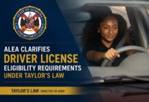ALEA clarifies driver license eligibility requirements under Taylor’s Law, enacted in 2009