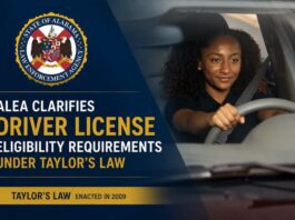 ALEA clarifies driver license eligibility requirements under Taylor’s Law, enacted in 2009