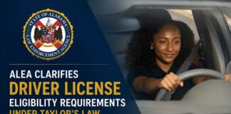 ALEA clarifies driver license eligibility requirements under Taylor’s Law, enacted in 2009