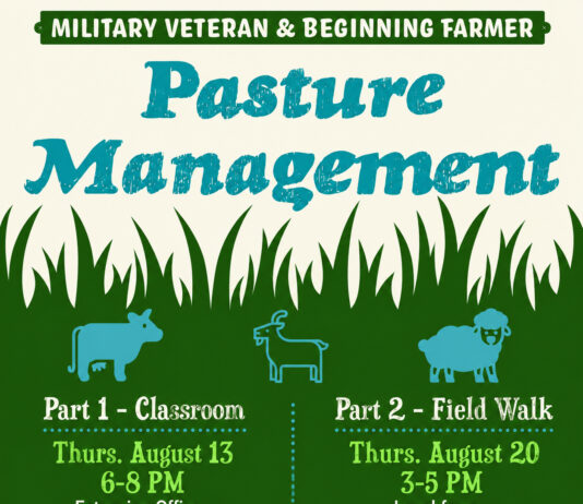 Free pasture management workshops Aug. 13, 20 in Cullman