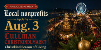 Nonprofits have until Aug. 3 to apply for Christkind Season of Giving at Cullman Christkindlmarkt