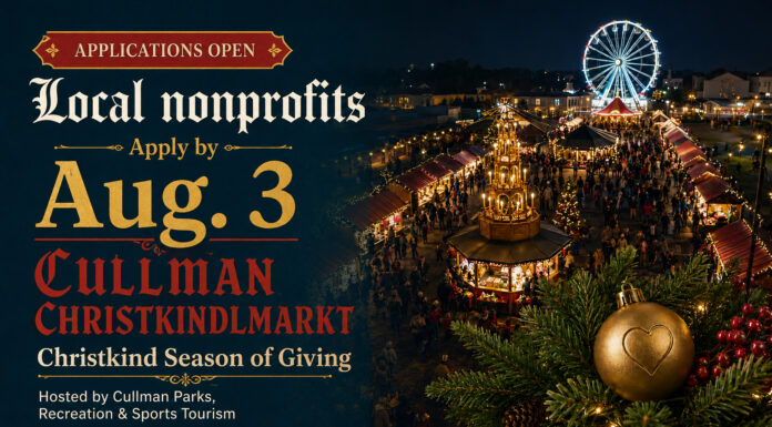 Nonprofits have until Aug. 3 to apply for Christkind Season of Giving at Cullman Christkindlmarkt