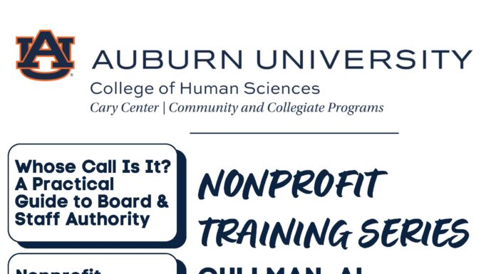 The Cary Center, Cullman Area Chamber of Commerce and Wallace State to provide training for nonprofits