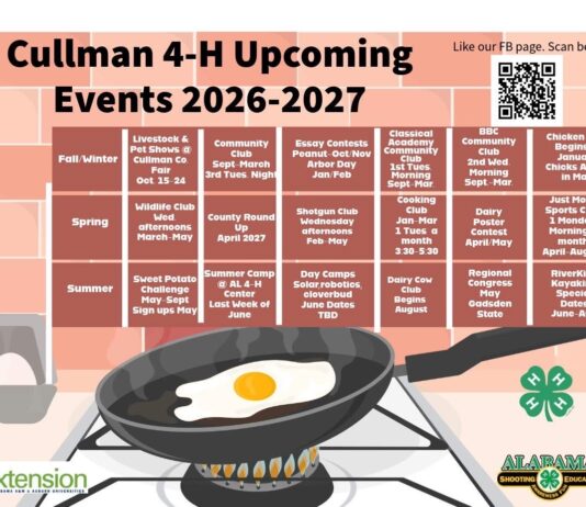 Cullman County 4-H opens new club year with agriculture, leadership and outdoor programs