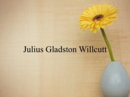 Obituary: Julius Gladston Willcutt
