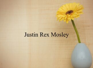 Obituary: Justin Rex Mosley