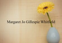 Obituary: Margaret Jo Gillespie Whitfield
