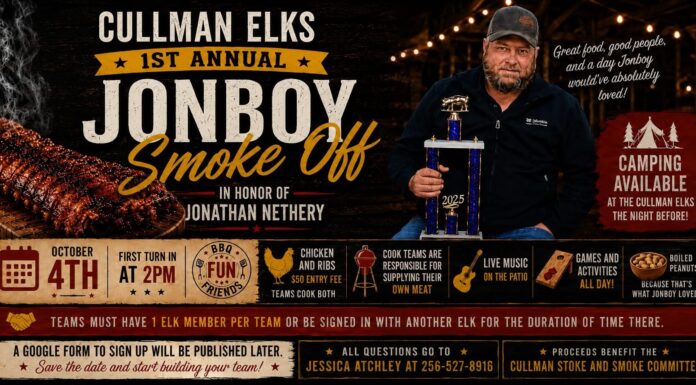 Cullman Elks to honor Jonathan Nethery with inaugural Jonboy Smoke Off