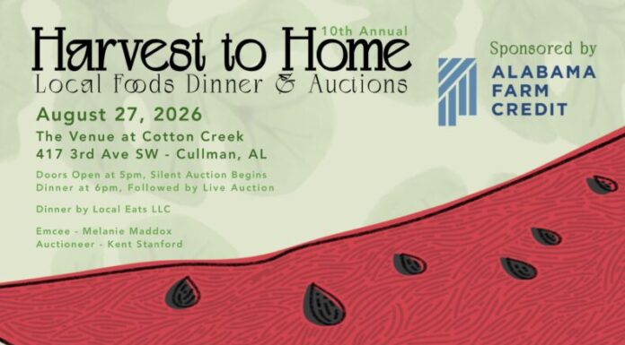 10th annual Harvest to Home Dinner to benefit North Alabama Agriplex coming Aug. 27