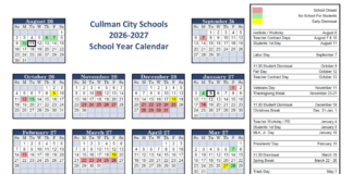 Cullman City Schools back-to-school info 2026-2027 Â