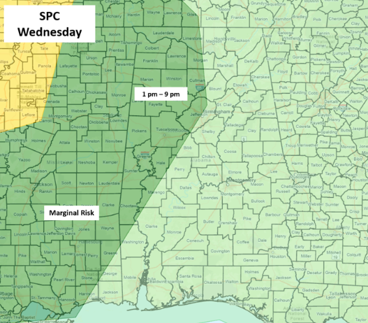 Periods of showers and thunderstorms through Friday