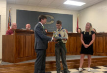 Cullman City BOE recognizes students Lukas Howlett and Daxton Nabors