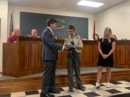 Cullman City BOE recognizes students Lukas Howlett and Daxton Nabors
