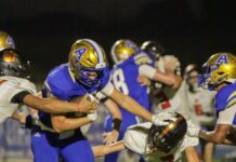 PREP FOOTBALL: Addison takes down Meek 56-6