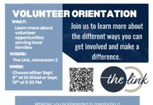 The Link holding volunteer orientation Sept. 10Â