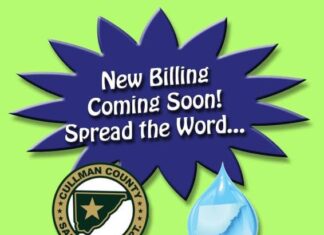 Payment transition notice for Cullman County Water and Sanitation customers Â