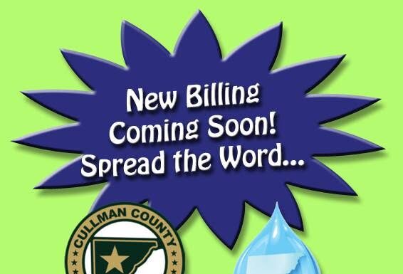 Payment transition notice for Cullman County Water and Sanitation customers