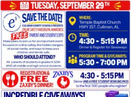 Cullman County Schools’ free Parent and Student Expo tonight at Temple Baptist Church