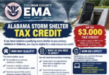 Cullman County EMA highlights storm shelter tax credit, year-end application deadlineÂ