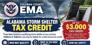 Cullman County EMA highlights storm shelter tax credit, year-end application deadlineÂ