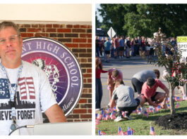 West Point High places 2,997 flags on 25th anniversary of 9/11