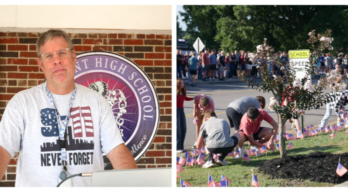 West Point High places 2,997 flags on 25th anniversary of 9/11