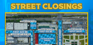 Oktoberfest street closures underway; 2nd Ave. NE to remain open