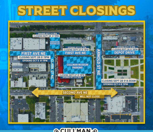 Oktoberfest street closures underway; 2nd Ave. NE to remain open