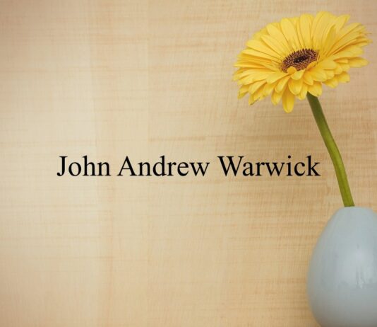 Obituary: John Andrew Warwick