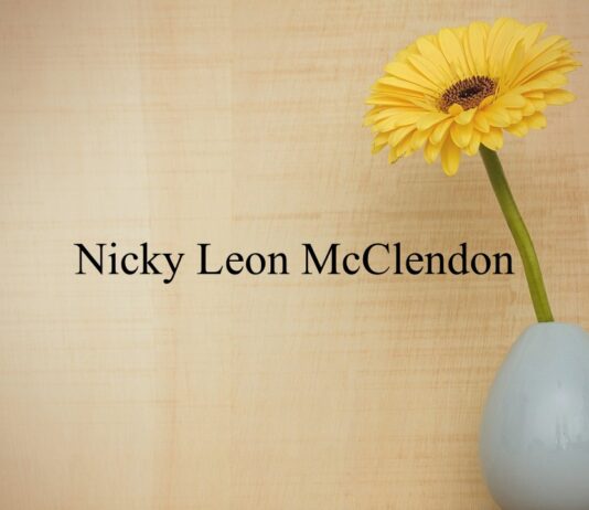 Obituary: Nicky Leon McClendon