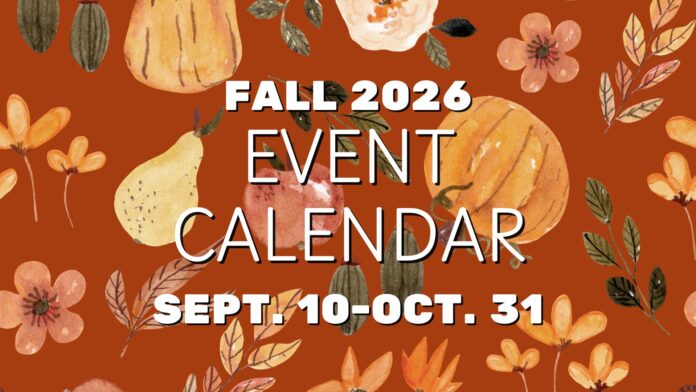 Orange Watercolor Autumn Background November 2025 Calendar