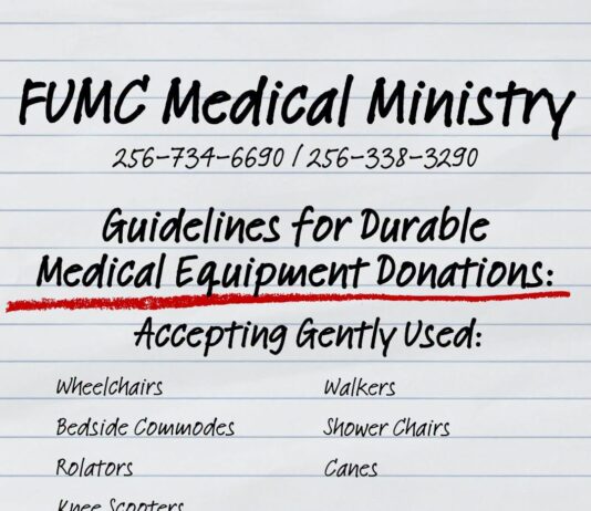 Good Samaritan partners with Cullman FUMC to expand medical equipment access