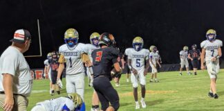 PREP FOOTBALL: Meek routs Cherokee 68-14