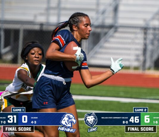 FLAG FOOTBALL: Wallace State extends winning streak to 34 behind Kile’s 11 touchdown passes