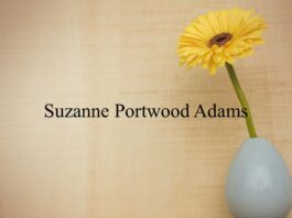 Obituary: Suzanne Portwood Adams