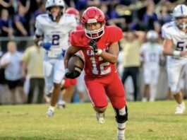 PREP FOOTBALL: Herrera’s five touchdowns lead Vinemont to a 52-6 win over Hanceville