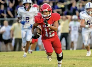 PREP FOOTBALL: Herrera’s five touchdowns lead Vinemont to a 52-6 win over Hanceville
